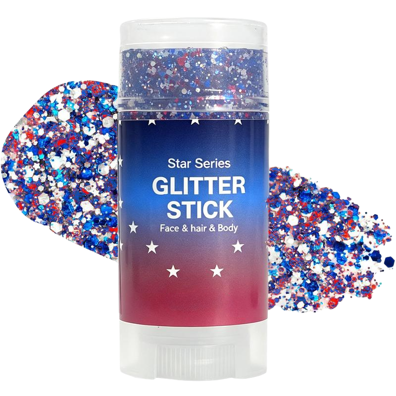 4th of July Glitter Stick