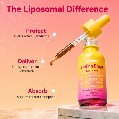 Arzenva Cutting Drops – Debloat & Lymphatic Support