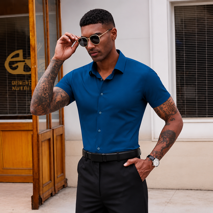 Men's Slim Fit Stretch Dress Shirt