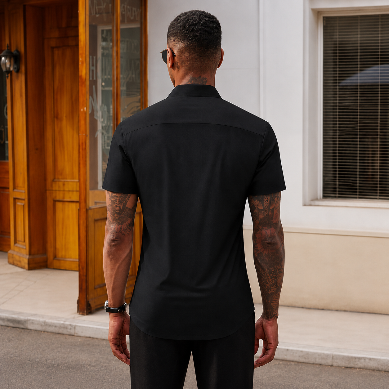 Men's Slim Fit Stretch Dress Shirt