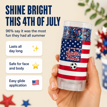 4th of July Glitter Stick