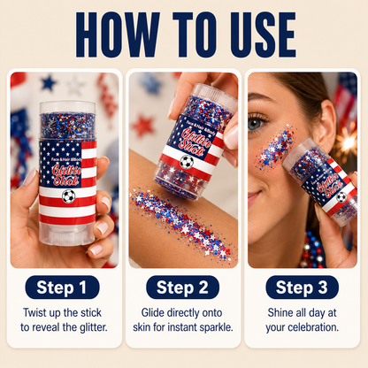4th of July Glitter Stick