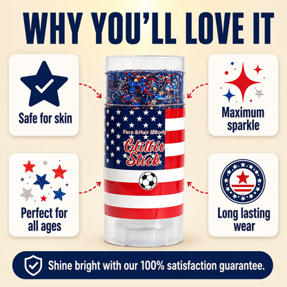 4th of July Glitter Stick